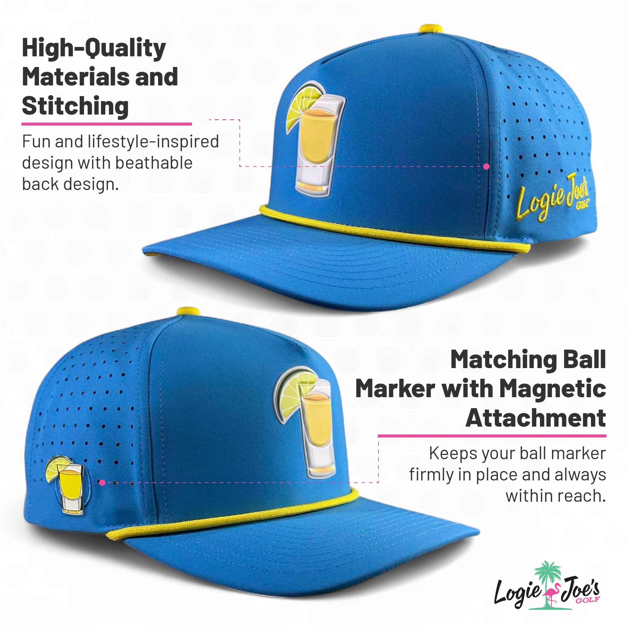 Transfusion Golf Hat | Snapback with Magnetic Marker Holder