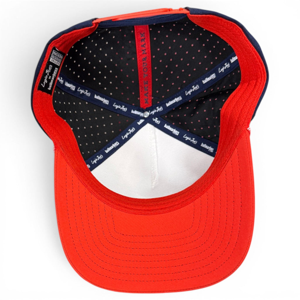 Freedom Flight Golf Hat | Snapback with Magnetic Marker Holder | USA Eagle Red White Blue