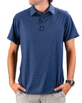 Blue Geo Polo
