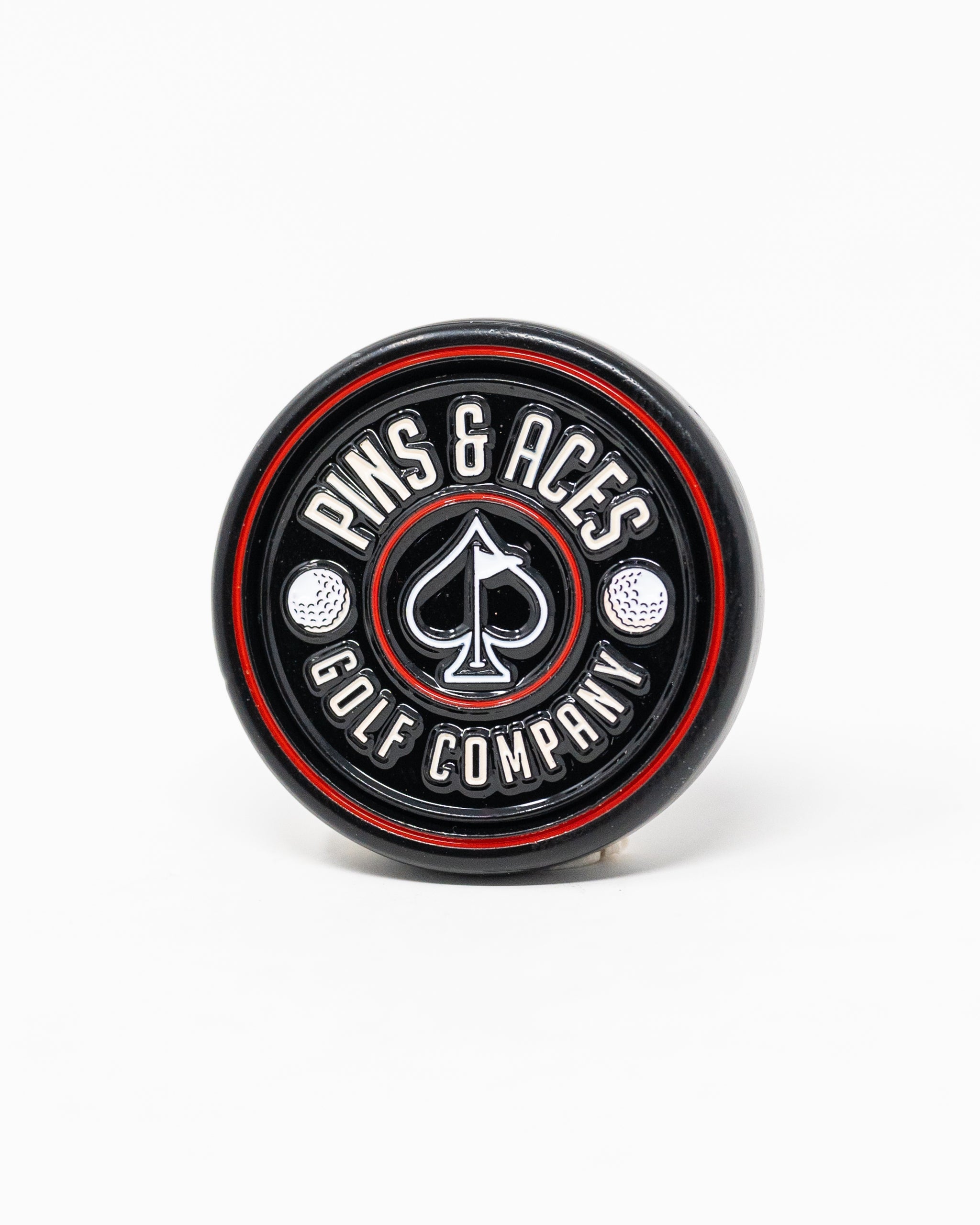 Pop Out Medallion Ball Marker - Black